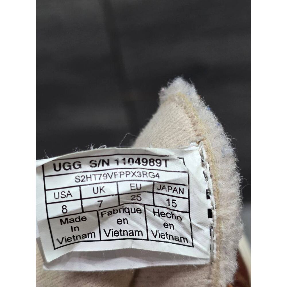Ugg Kids Rennon boots warm II trainers Brown Sz 8 S000109 - Picture 10 of 11